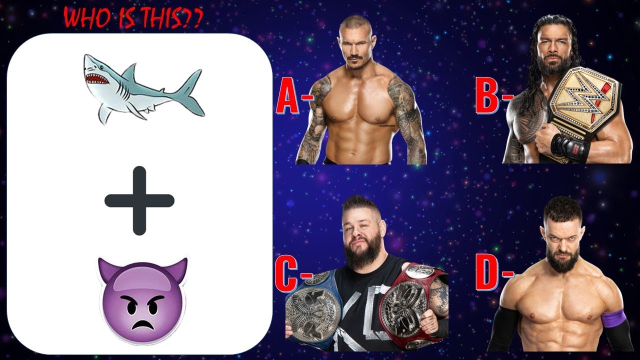 WWE QUIZ - 99% Fail to guess WWE Superstars by their Emoji 2023!