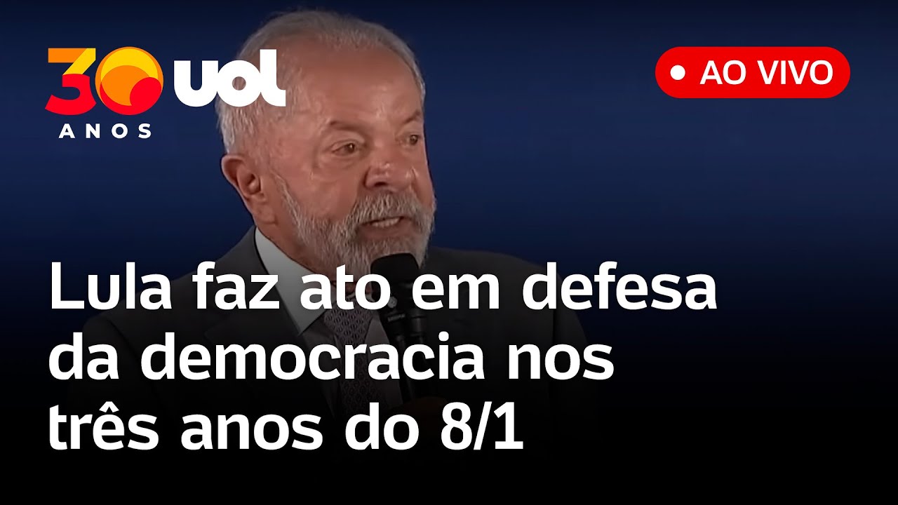 8 de janeiro: Lula e autoridades participam de ato em defesa da democracia ap&oacute;s tentativa de golpe