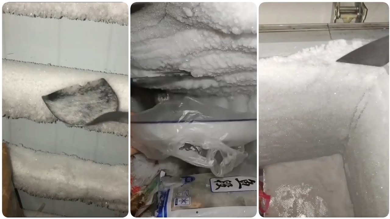 SATISFYING FREEZER FROST SCRAPING ( PART 2 )