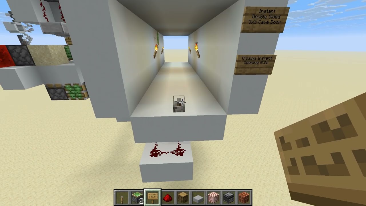 Instant Double Sided 3x3 Piston Door