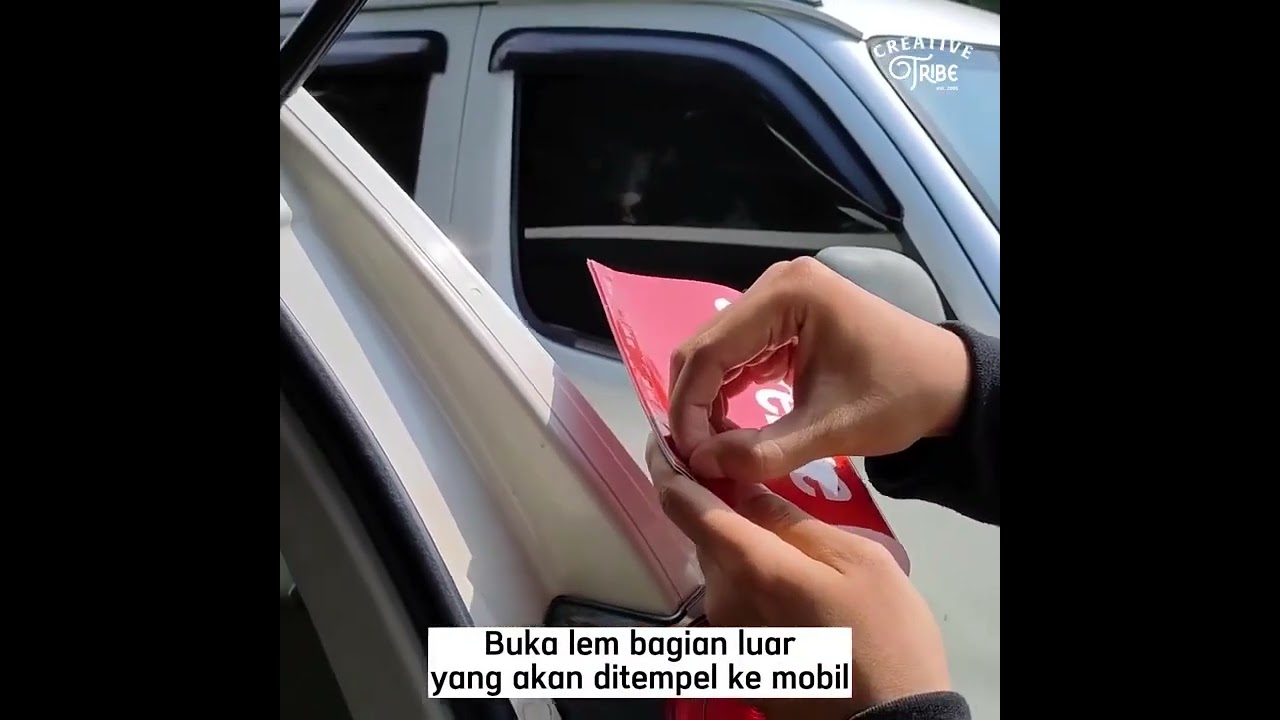 Label Tag Mobil Variasi Penutup Pintu Bagasi Hiasan Stiker Lego Mobil
