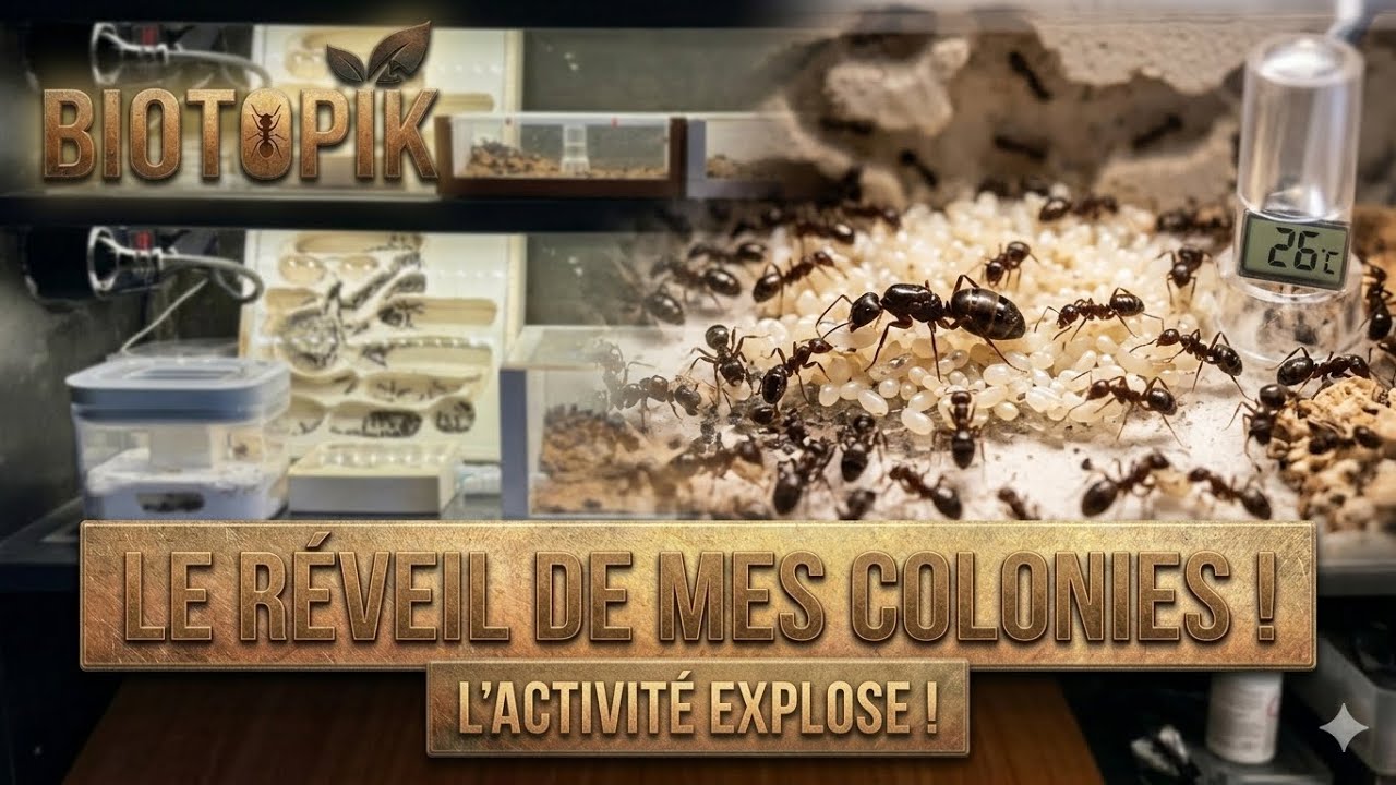 Suivi de mes colonies de fourmis, retour de diapause.