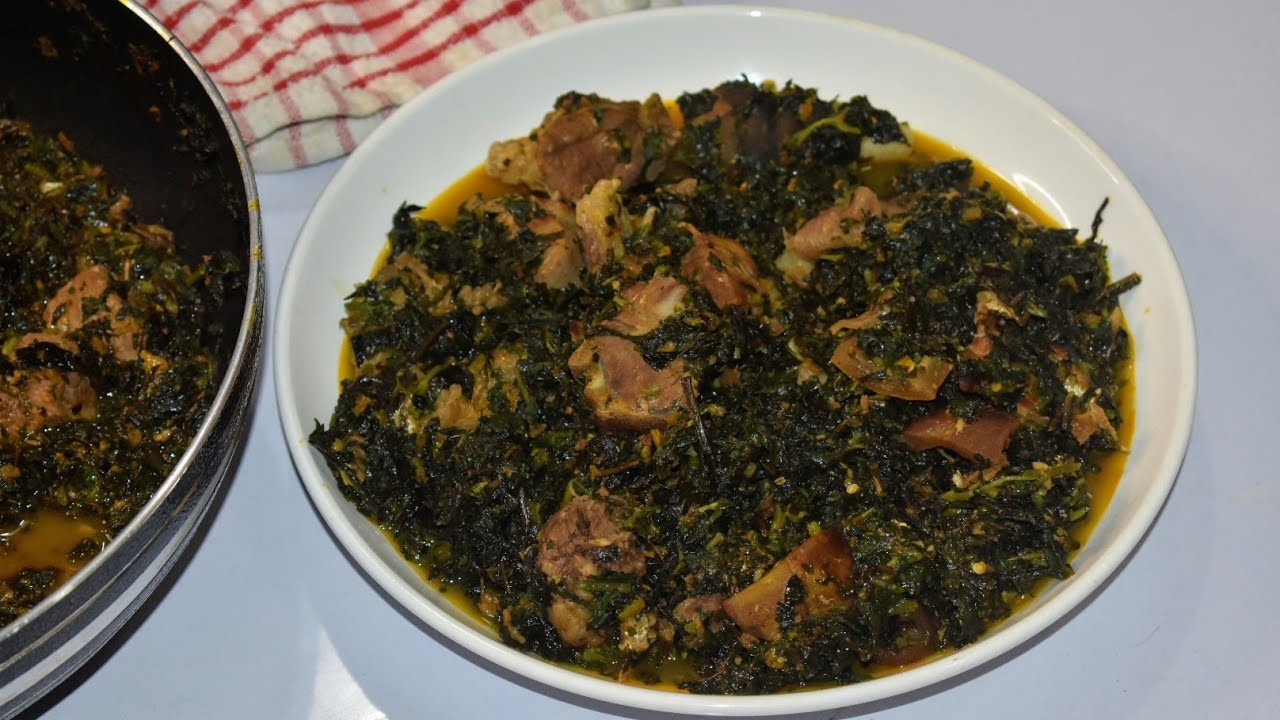 HOW TO MAKE BITTER LEAF SOUP. NIGERIAN VEGETABLE SOUP.