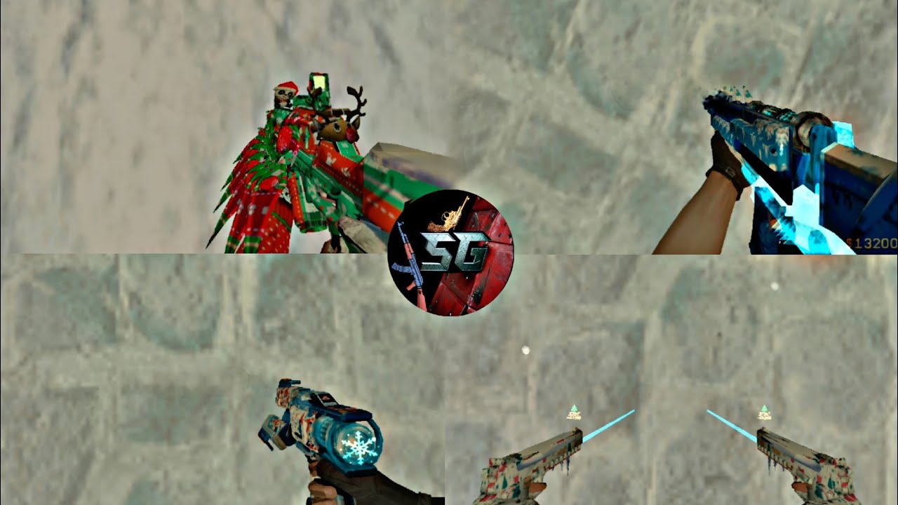 Counter Strike 1.6:Weapons skins Pack 4|#56|XMAS❄⛄|download link.