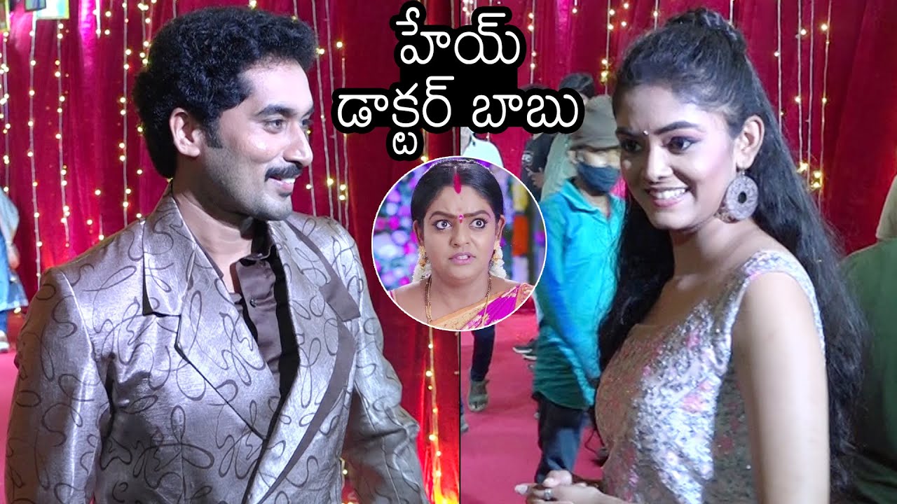 Karthika Deepam Serial Fame Nirupam Paritala And Ananya At ZEE Telugu Kutumbam Awards 2021| NB