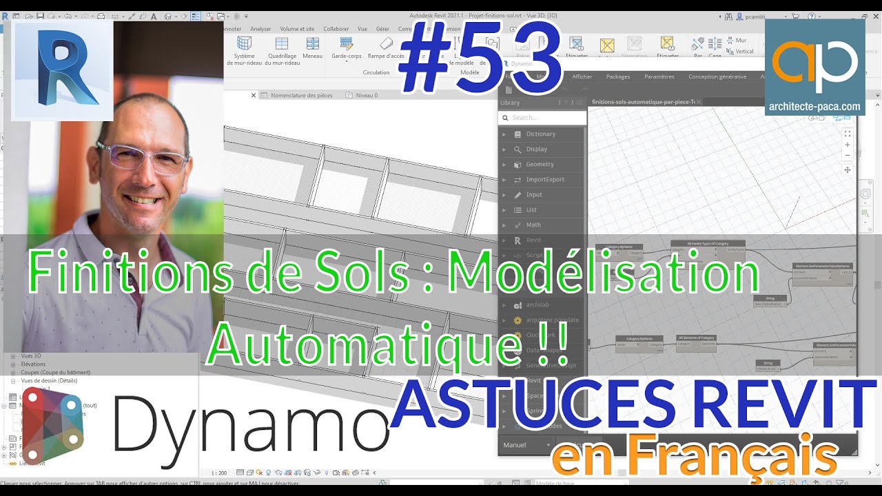 ⏱️ Création de sols automatiquement dans #REVIT avec un script #dynamo - Tuto REVIT n°53