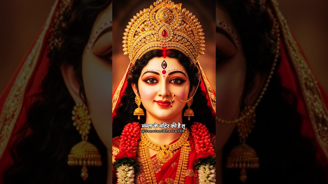 I see God when I look at your face Navratri Durga Pooja🙏🌸#matarani #trending #durga #shortsfeed