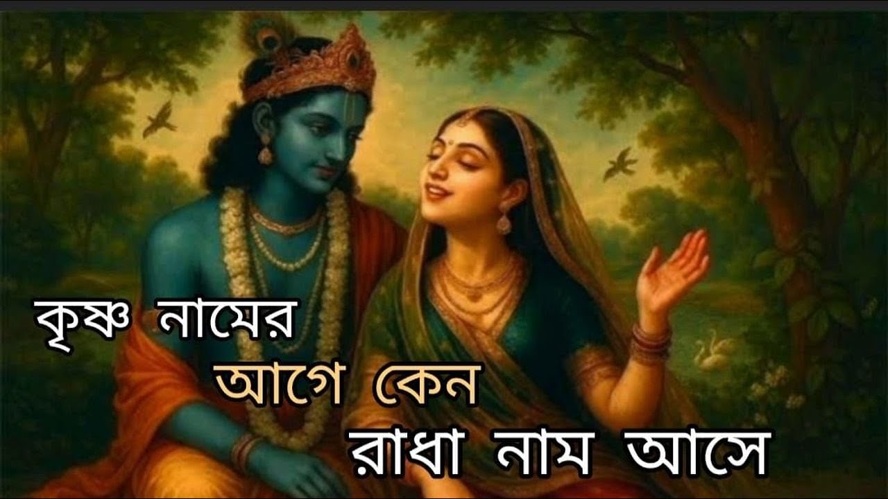 ভগবানের নামের আগে কেন শ্রীমতি রাধারানির নাম আসে........🌸
