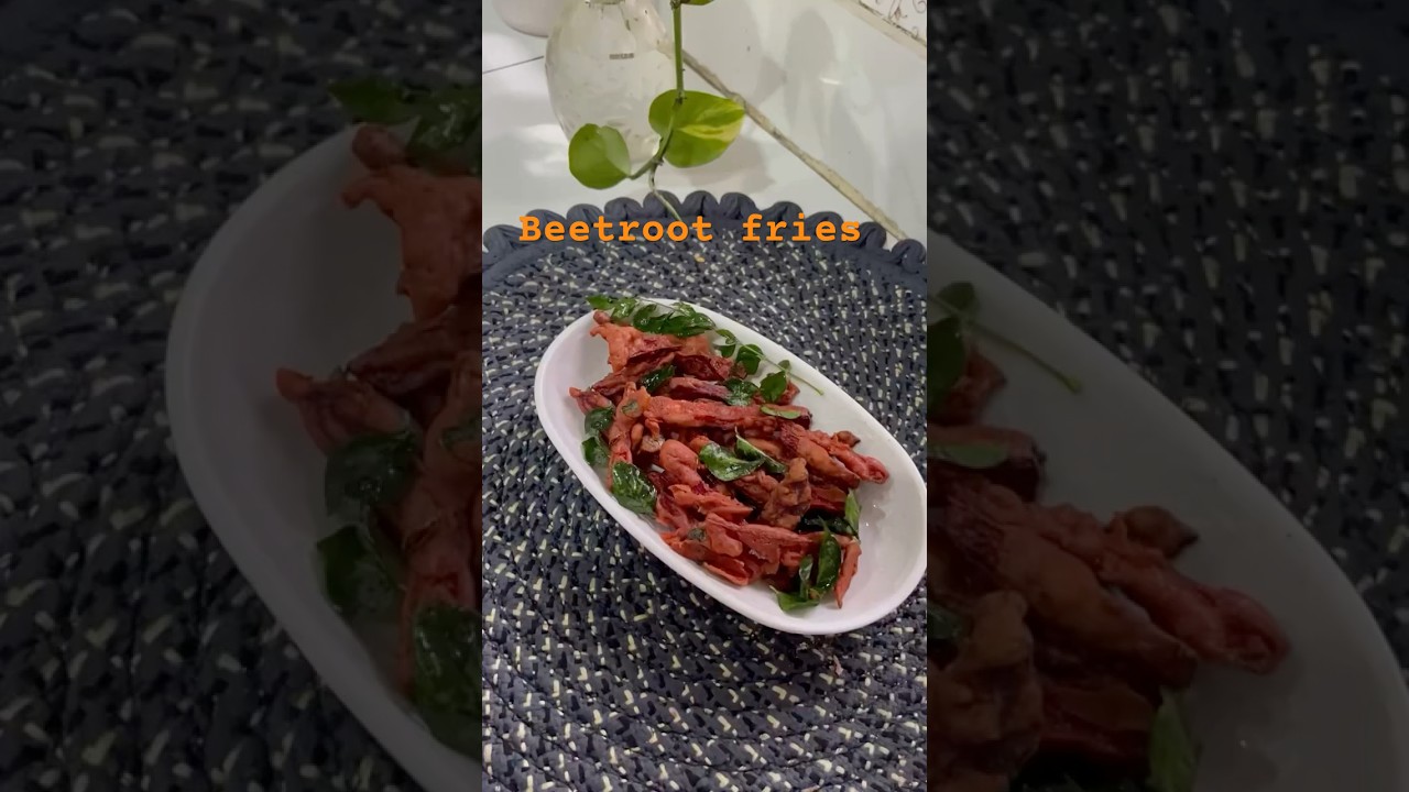 Beetroot 🍟 recipe is out here ☺️ super Crispy  and tasty 