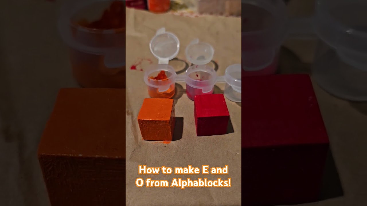How to make E and O #alphablocks