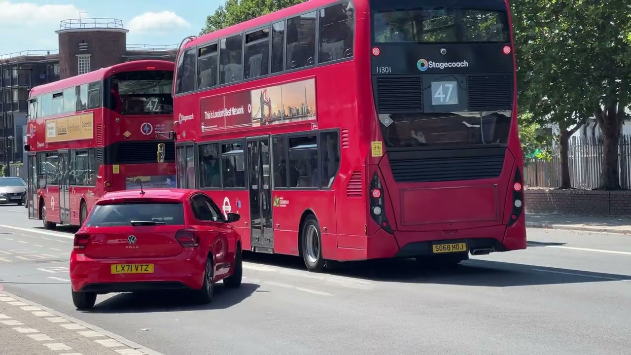Buses at work at Catford bus garage 10th July 2025