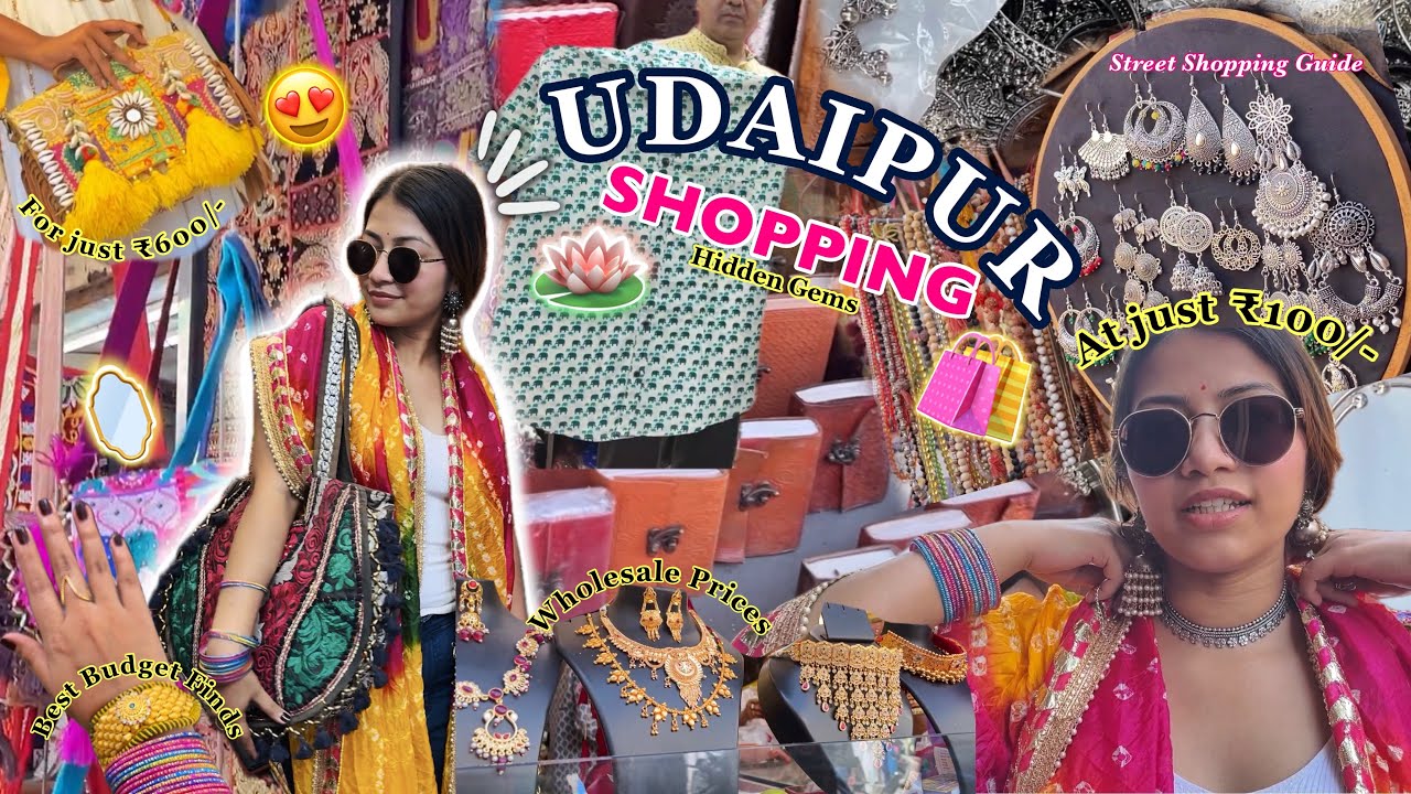 Udaipur Shopping Guide🛍️ | Best Street Finds & Hidden Gems Starting at ₹100😍