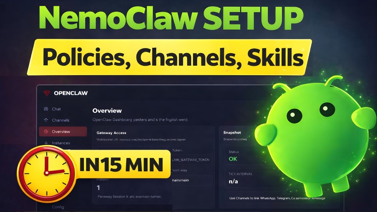 NemoClaw: Настройка политик, подключение каналов и установка навыков | OpenClaw + OpenShell
