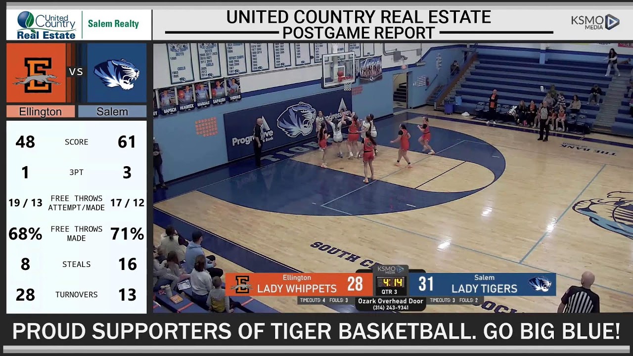 Salem Lady Tiger Basketball vs Ellington