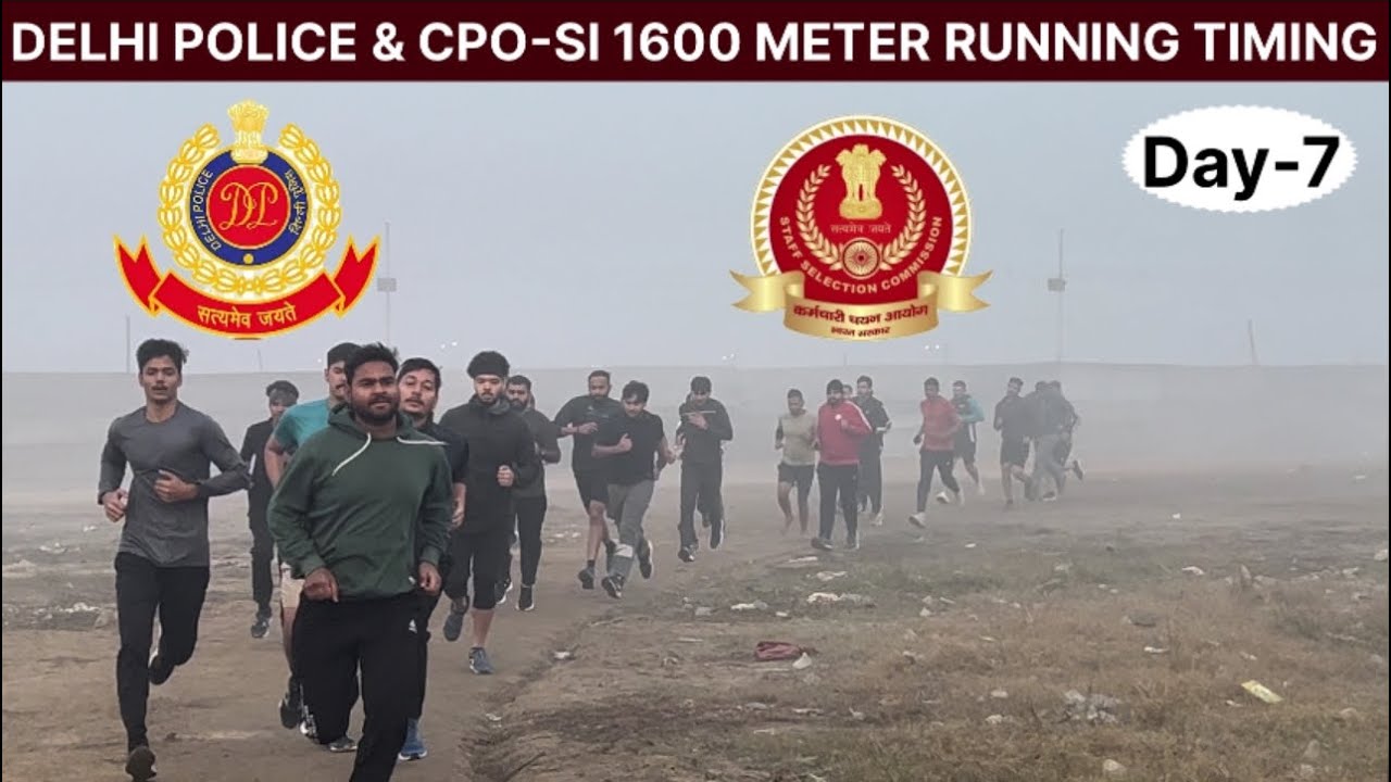 Delhi police & Cpo-si boys 1600 meter running timing 🚨🚨|| #timing #1600meter #physical #delhi #new