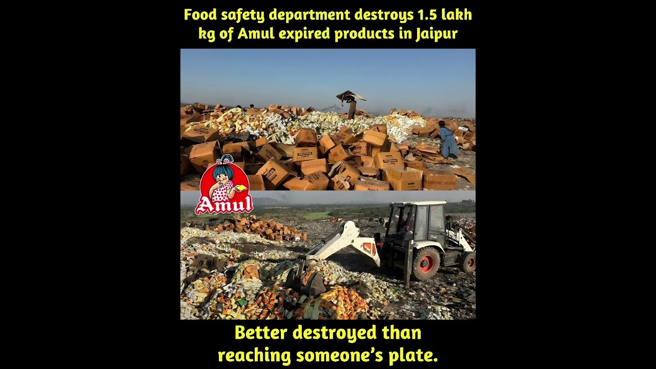 Food Safety First &ndash; Expired Products Destroyed in Jaipur 🚫🥛
