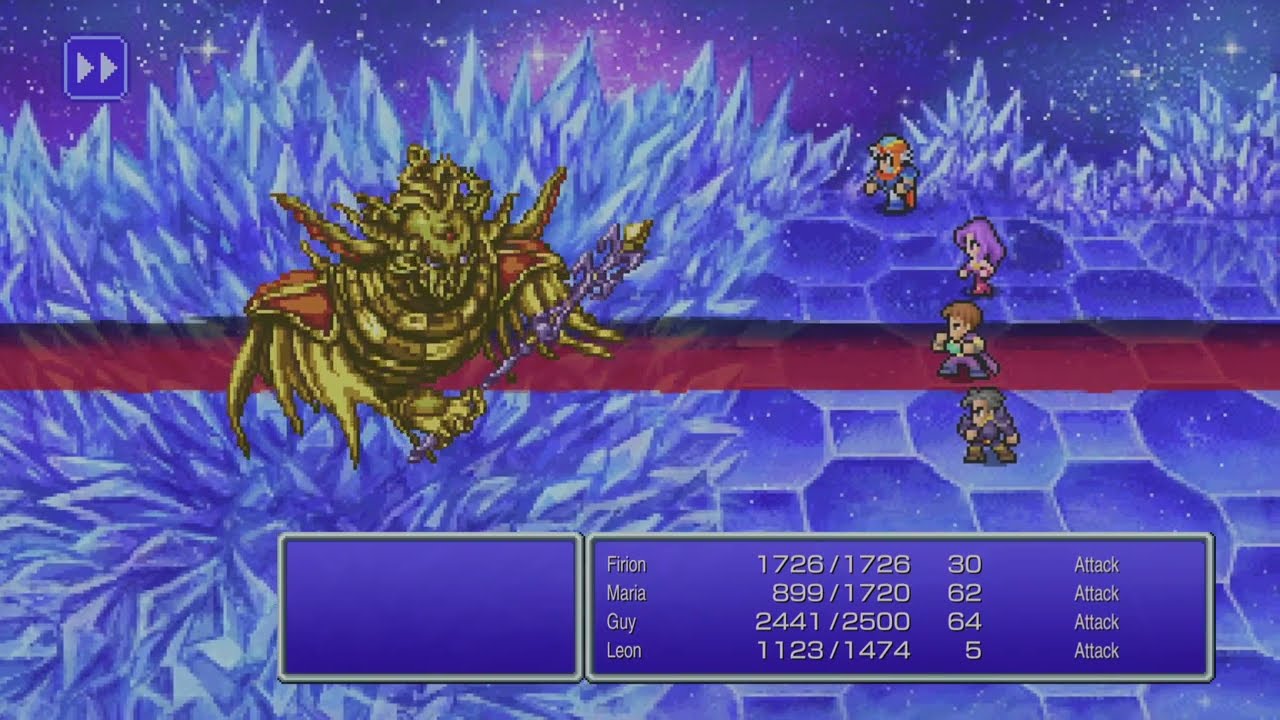 Final Fantasy II Pixel Remaster - Blood Sword vs The Final Boss