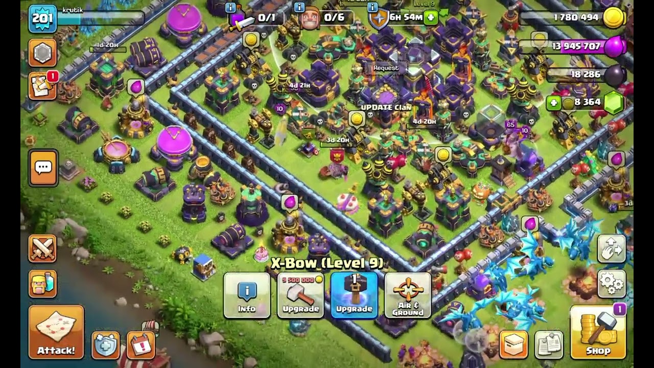 Clash of clans game part - 1 || Vlog Day 36||challenge 365days daily uploaded vlog #clashofclans 