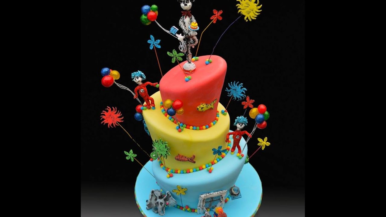 Dr Seuss Topsy Turvy Cake