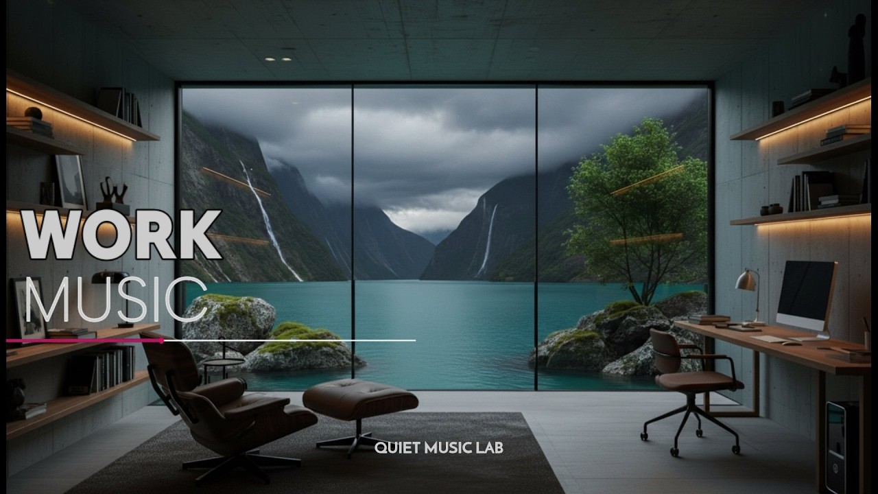🖥️ Modern Minimalist Work Room | 🎧 Deep Focus Music for Productivity
