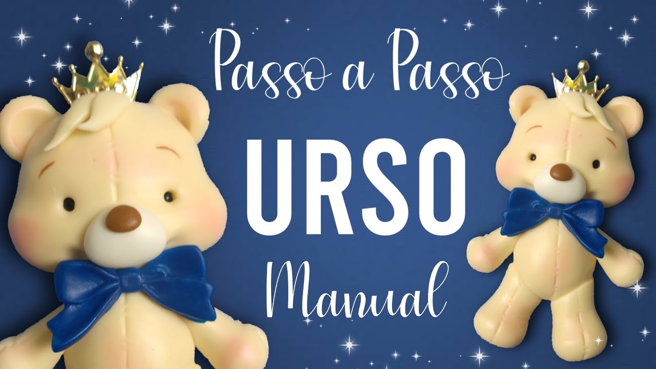 Urso em Biscuit | TOTALMENTE MANUAL | Pierre Marinho