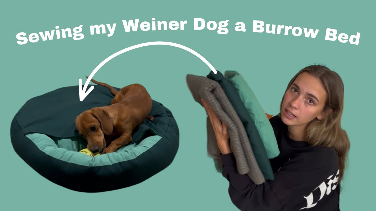 Sewing my Dachshund a Burrow Bed | Chatty Sew With Me