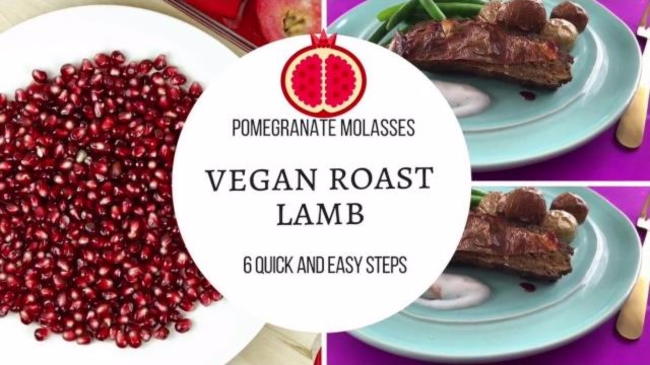 Vegan Lamb Roast with Pomegranate Molasses