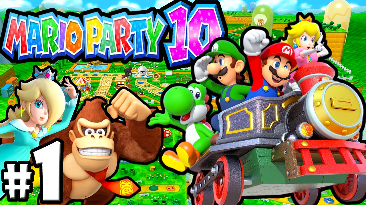 Mario Party 10 Wii U 2 Player PART 1 Mushroom Park VS Mini-Boss Gameplay Walkthrough Nintendo HD