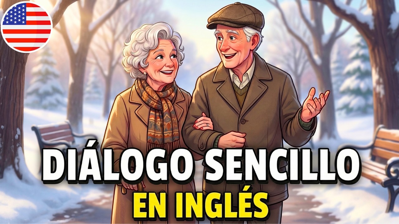 Empieza a entender inglés fácil y rápido con este diálogo 🔥 Conversación durante paseo de invierno