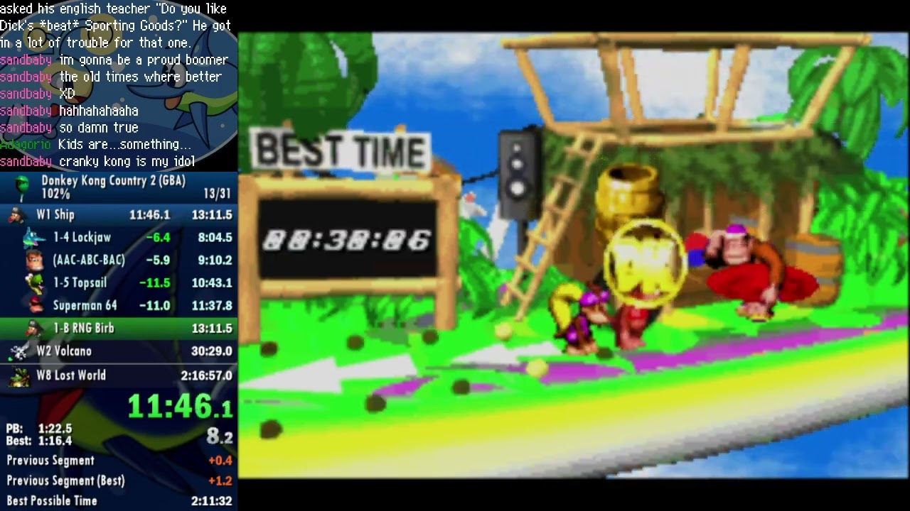 DKC2 GBA 102% in 2:15:04