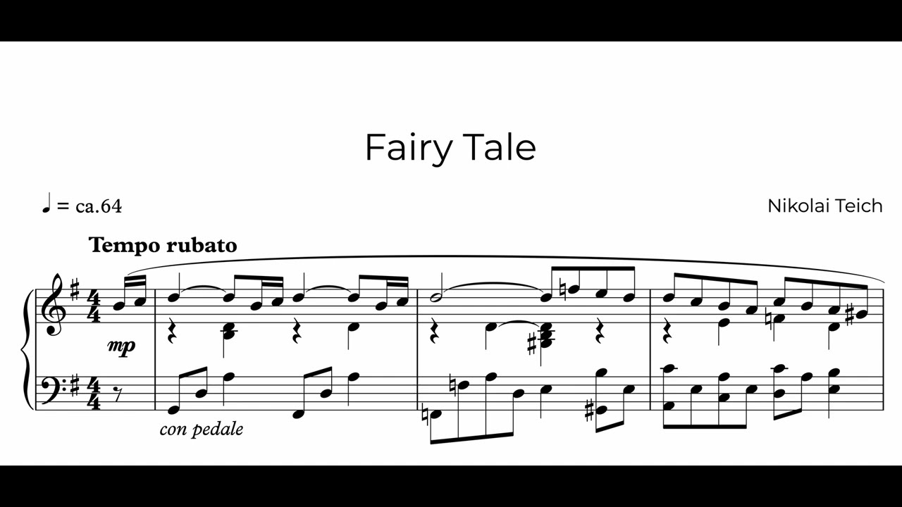 Nikolai Teich - Fairy Tale [Audio + Score]