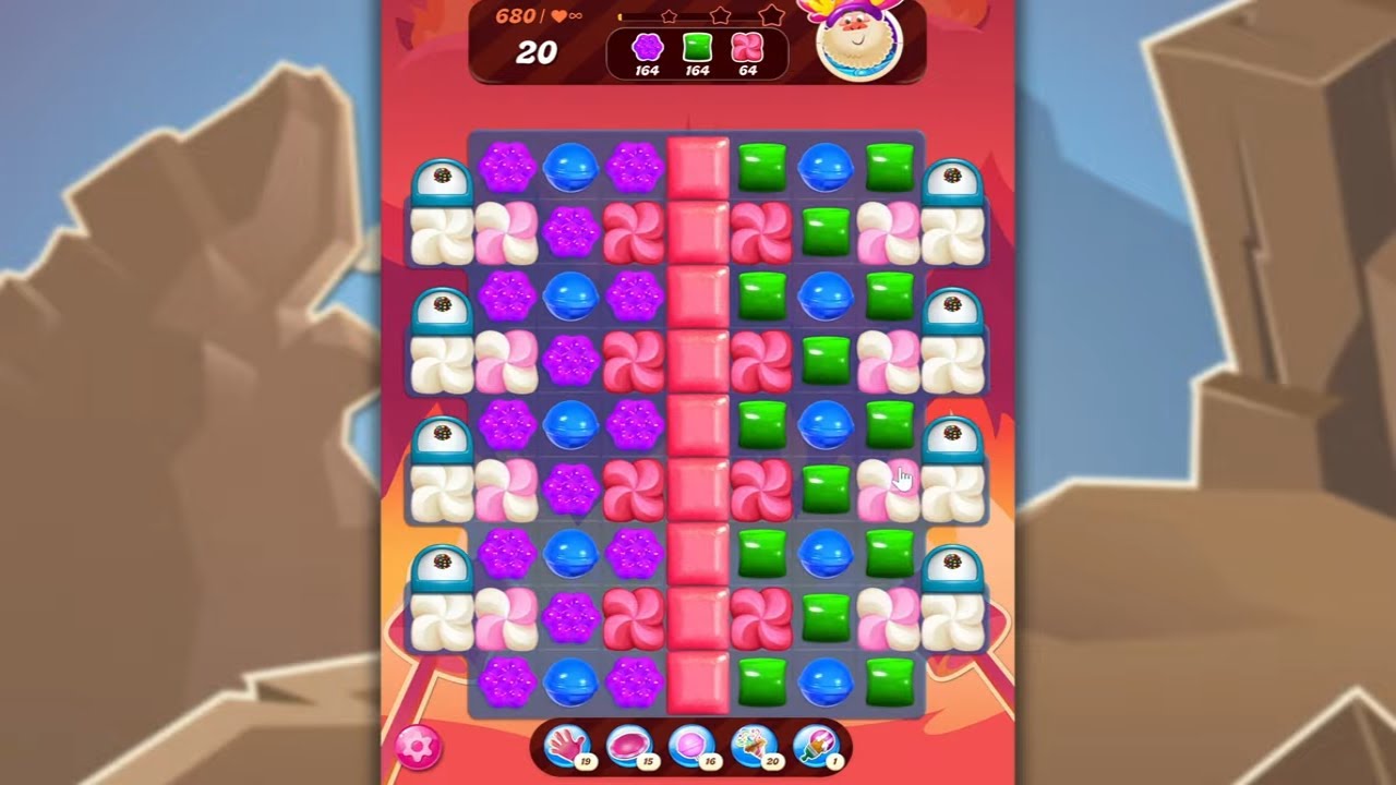 Candy Crush Saga LEVEL 680 NO BOOSTERS (new version)🐟☑️