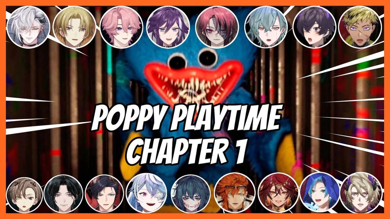 【Vtubers React Ep. 5】 EN Male Vtubers Reaction to Huggy Wuggy Chase Scene in Poppy Playtime Chap 1
