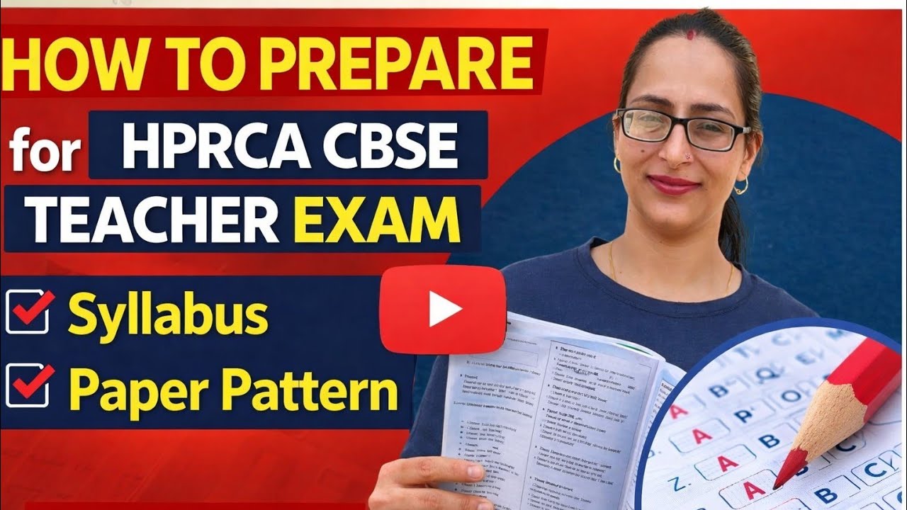 How to prepare for the HPRCA CBSE scheme based teacher commission ||  Syllabus and paper pattern 