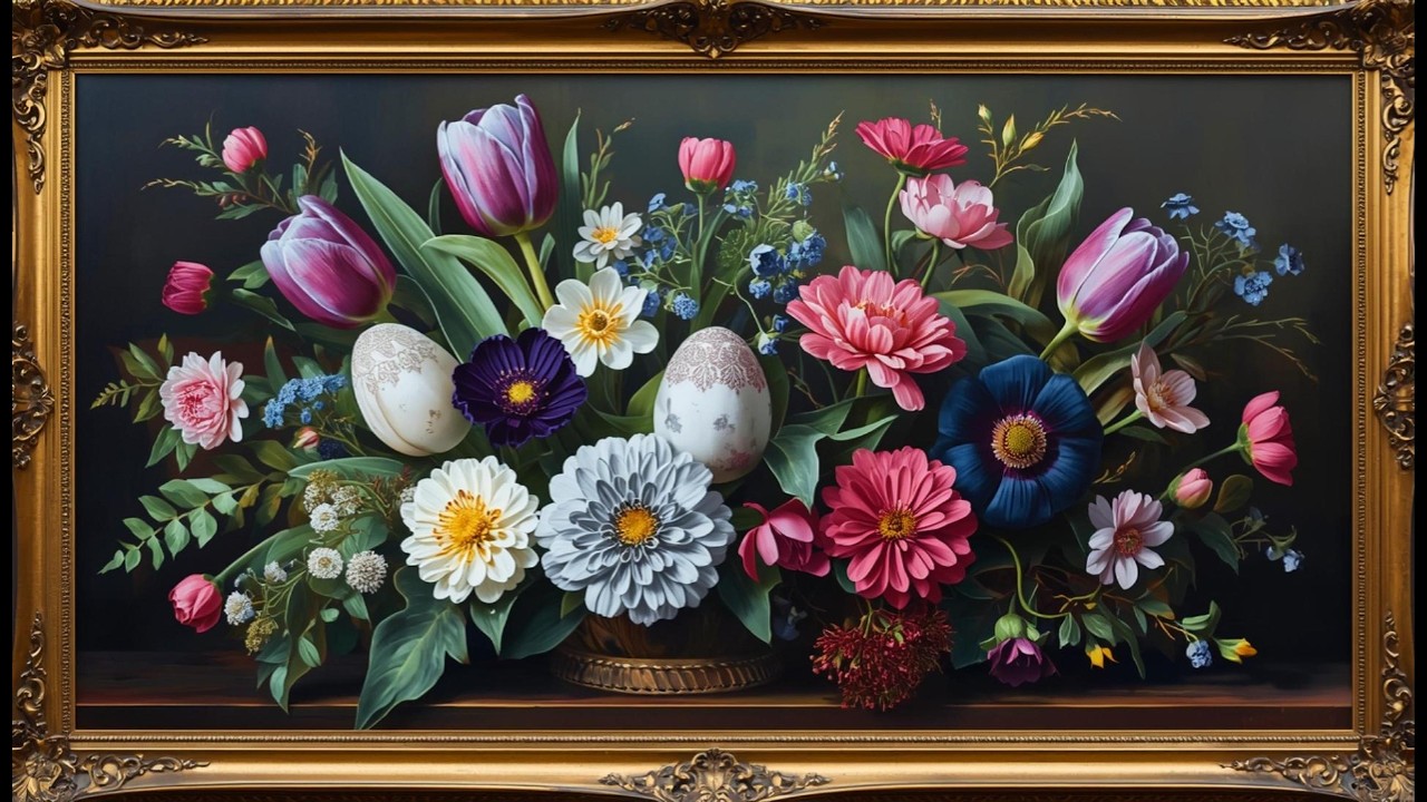 Vintage Spring Kissed Mood Wallpaper Background | Ultra HD 4K | Framed Original Digital Art