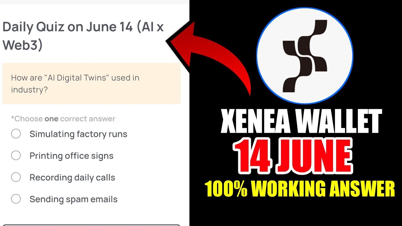Xenea Wallet Quiz Answer June 14 | Xenea Wallet Quiz June 14 | Xenea Wallet Voucher Code Today