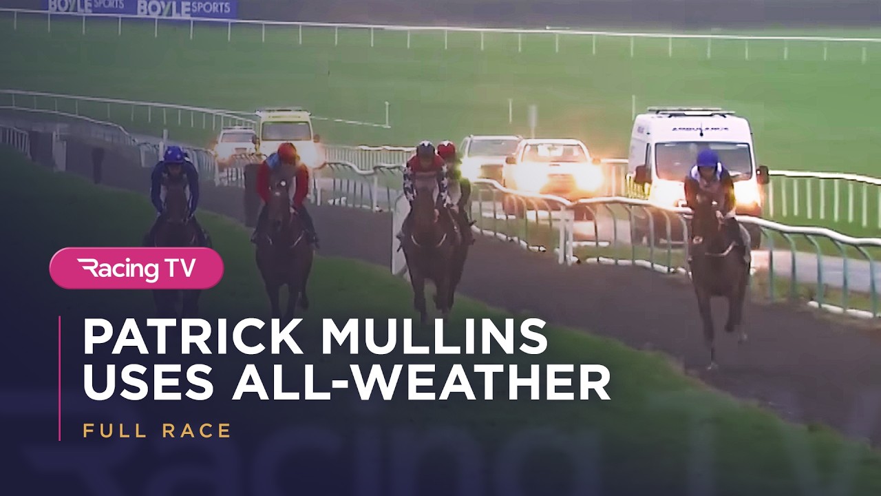 Patrick Mullins uses all-weather to land heavy-ground bumper 🤣