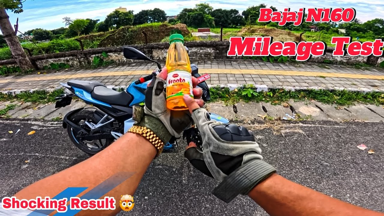 Mileage Test - Bajaj N160🔥 Unbelievable Result 🔥