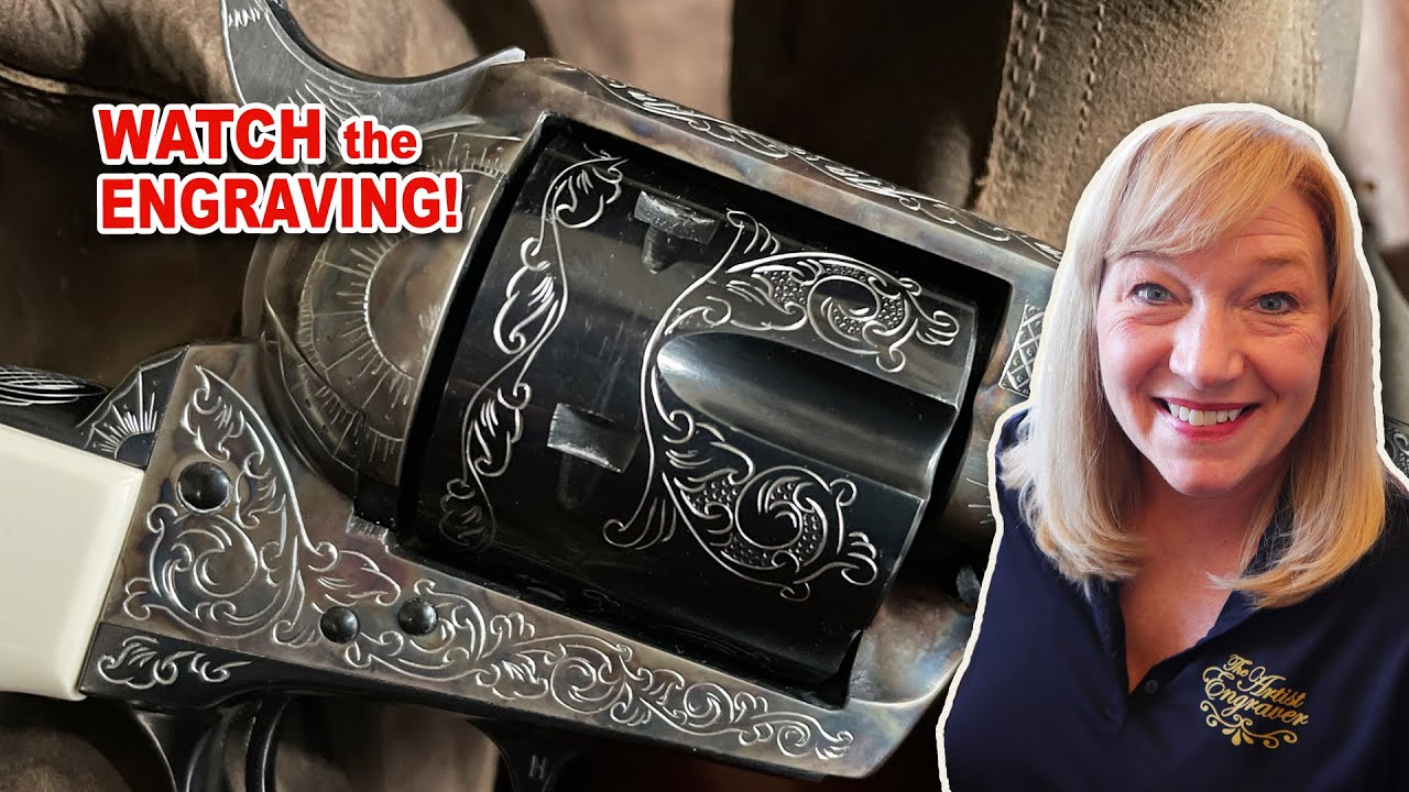PT 1 _ Colt 3rd Generation Cylinder | Beautiful Metal Design Scroll | Watch Custom Engraving