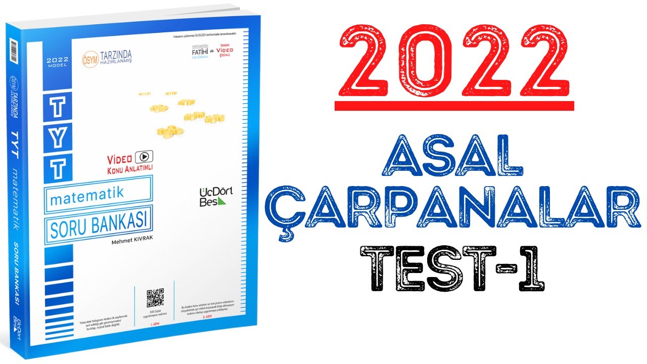 (2022)345 TYT MATEMATİK | ASAL ÇARPANLAR TEST-1 | #yks2022 #tyt2022 #2022tayfa #345