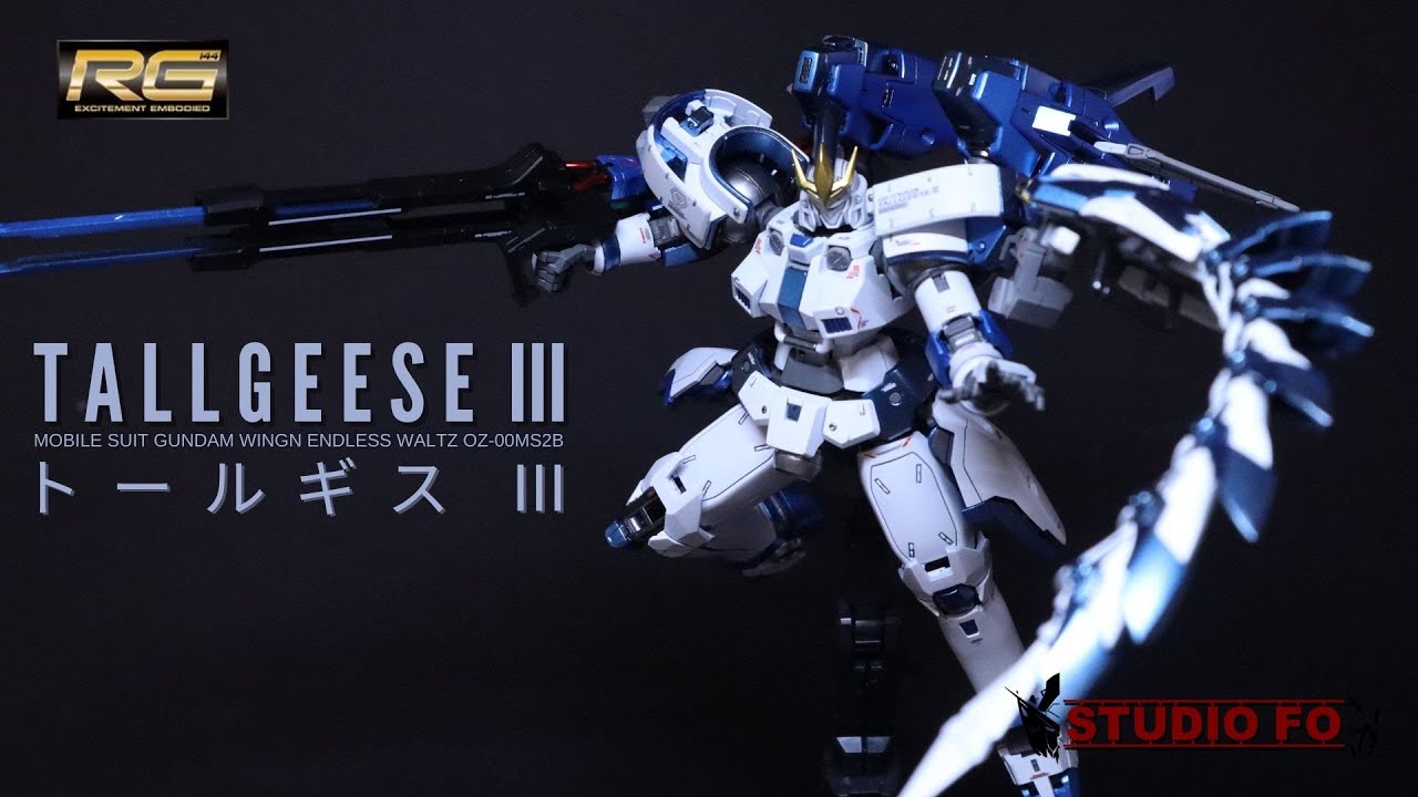 【高達模型完成作品】RG 多魯傑斯III 55小時上色處理  | Custom paint RG Tallgeese III 55 hour work