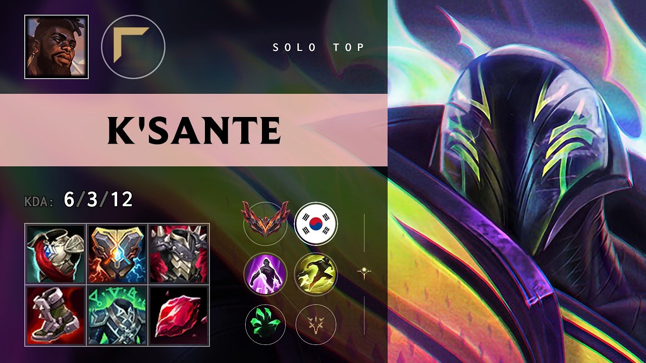 K'Sante Top vs Fiora - KR Grandmaster Patch 26.18