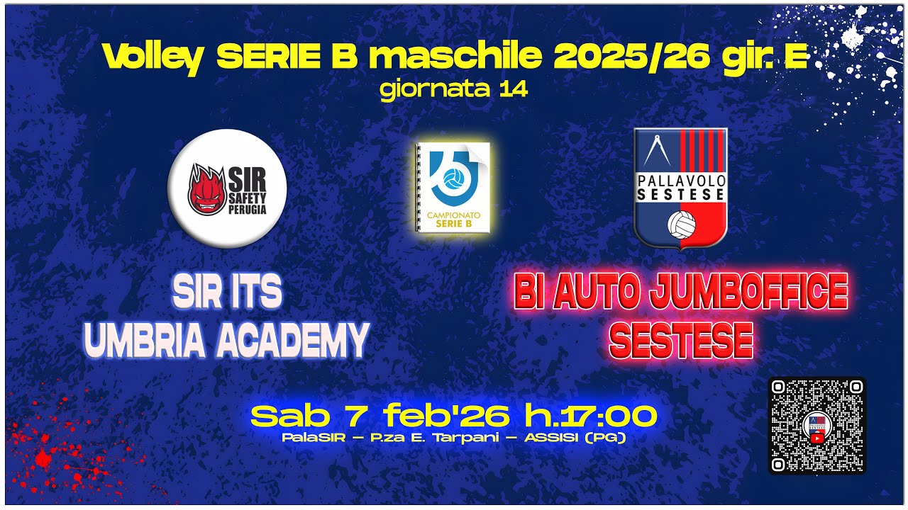 Volley [B] SIR ITS Umbria Academy - BI-AUTO JUMBOFFICE SESTESE