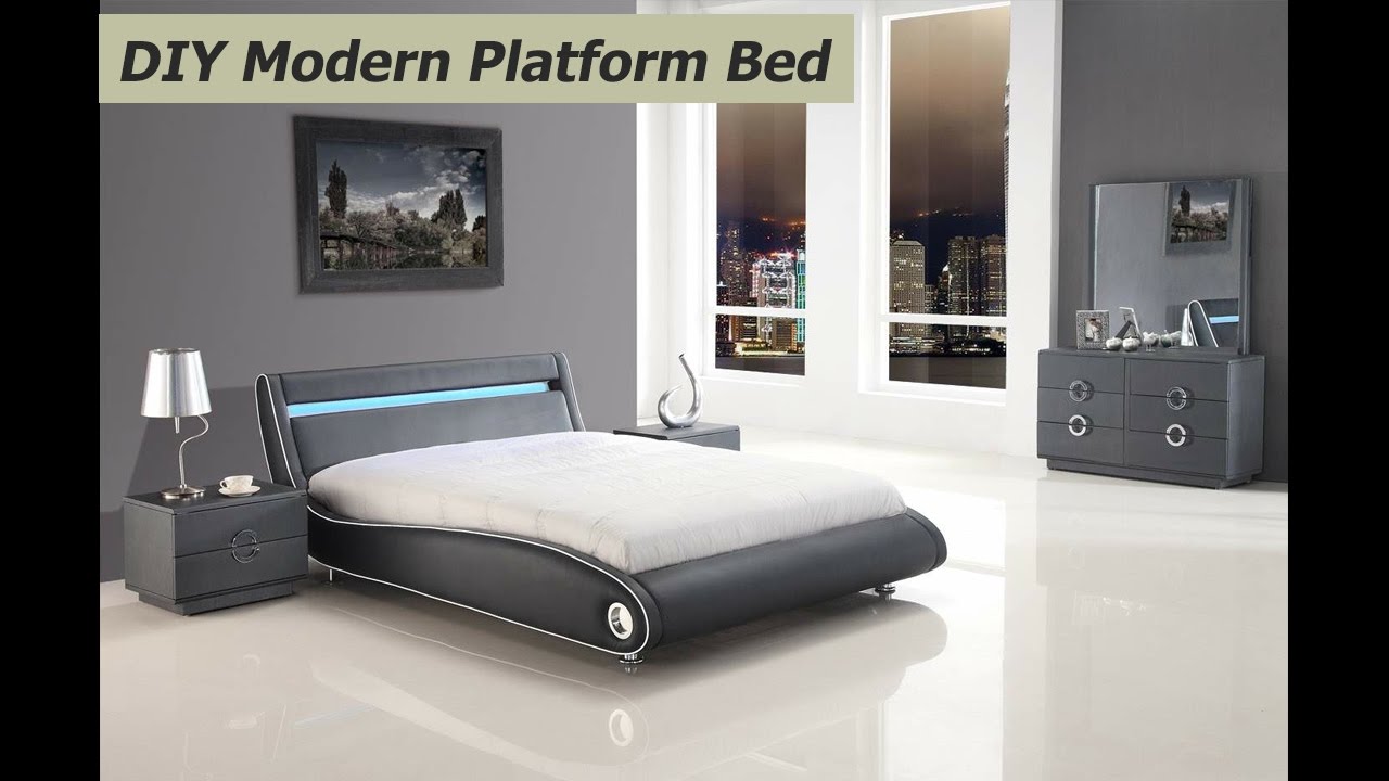 DIY Modern Platform Bed | Bedroom Design Ideas