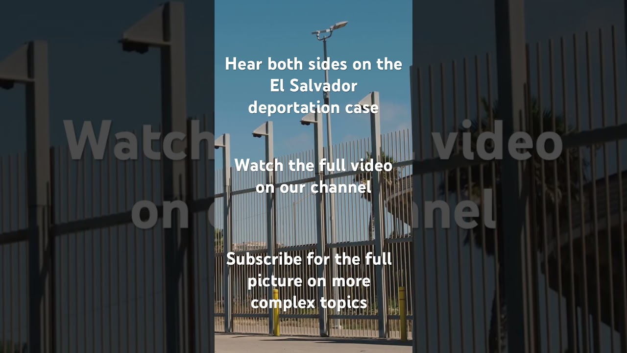 Deportation controversy | the full picture #deportation #politics #elsalvador #trump #news