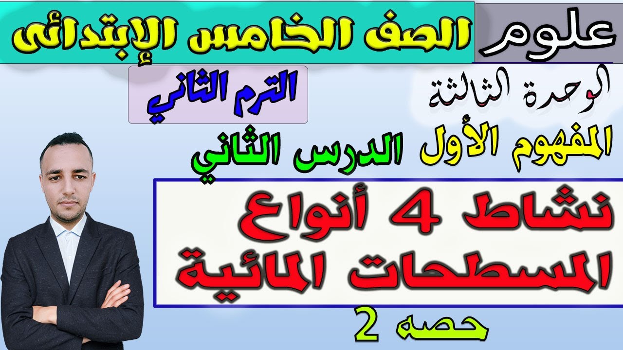 2-علوم خامسة إبتدائيي المفهوم 1شرح الدرس الثاني 