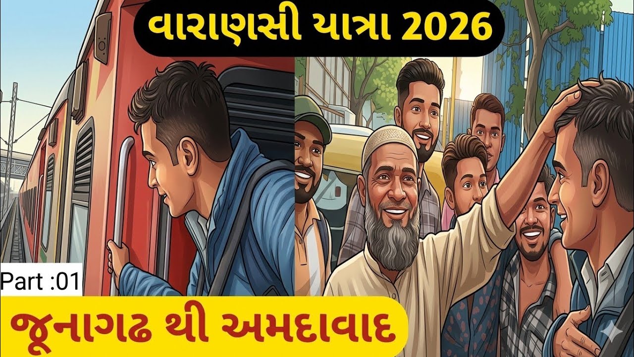 કાશી વારાણસી યાત્રા 2026 | જૂનાગઢ થી અમદાવાદ ટ્રેન યાત્રા | #banaras #kashi #junagadh 