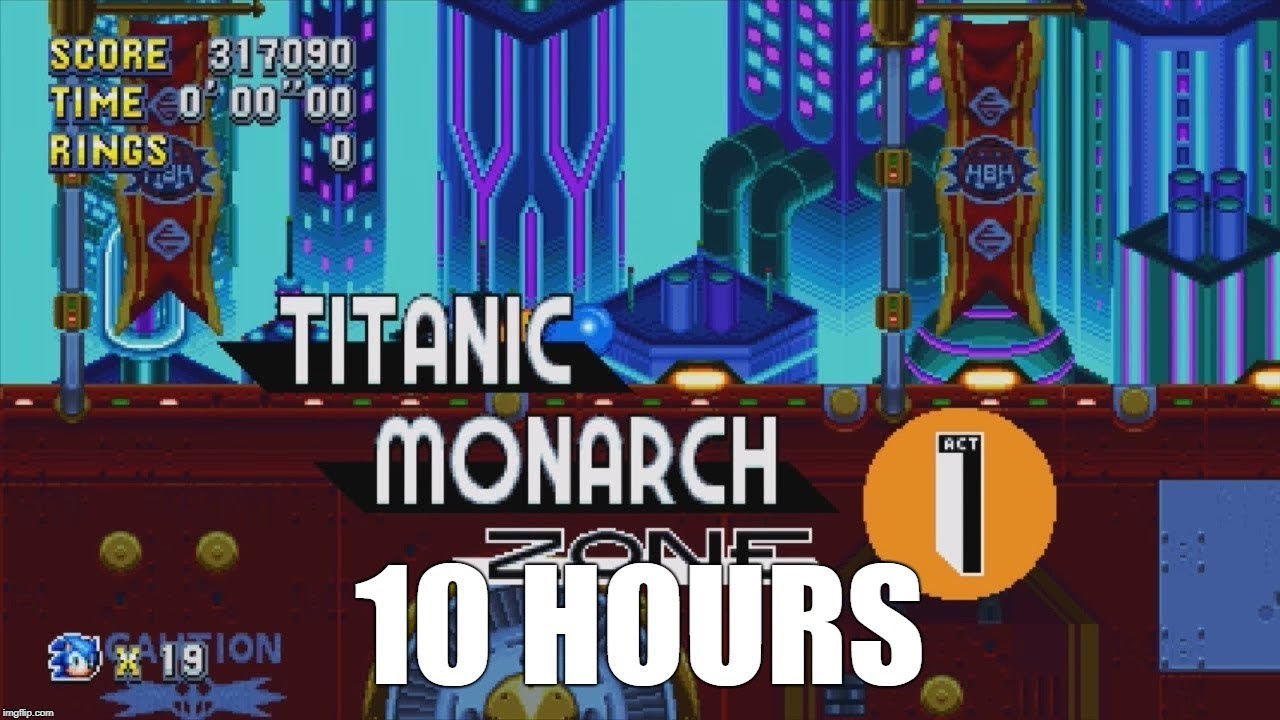 Sonic Mania - Titanic Monarch Zone Act 1 Extended (10 Hours)