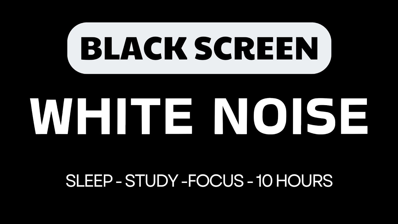 White Noise Black Screen No Ads | Pure White Noise for Deep Sleep, Meditation and Stress Relief