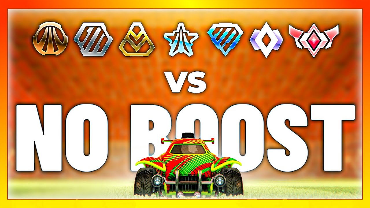 Can an SSL with NO BOOST beat every rank in Rocket League? (1v1 challenge)